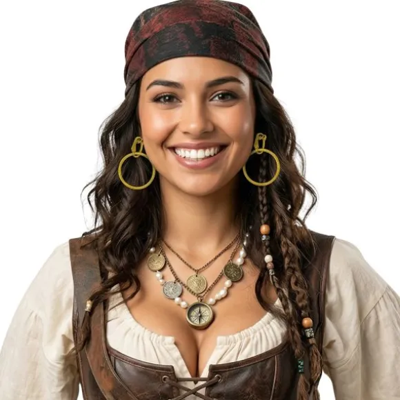 Boucles d'oreilles dorées de Pirate