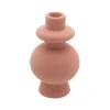 Bougeoir Design en Céramique Terracotta - 8,5 x 15,7 cm