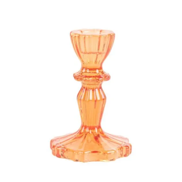Bougeoir double en verre - Paul - 6,5 x 7,5 cm