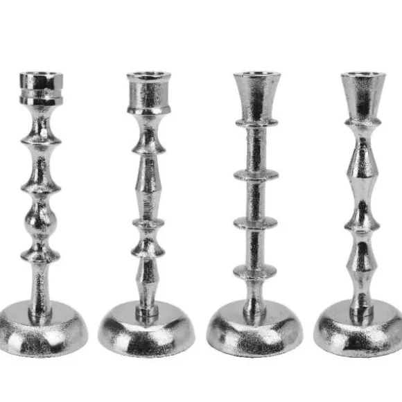 Bougeoir en argent - 20 cm - Modèle Aléatoire