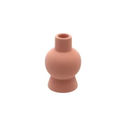 Bougeoir en Céramique Terracotta - 8 x 12,2 cm