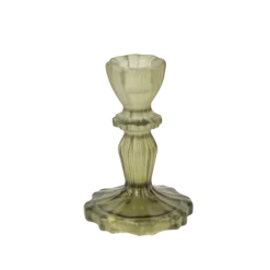 Bougeoir en métal doré - Le Romantique - 13,5 x 11 cm