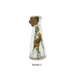 Bougeoir Flambeau en Verre - 6 x 12,5 cm - Transparent