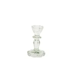 Bougeoir Salvia - Verre Reflets Sauge - 11 cm