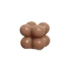 Bougie à bulles de cire avec durée de 10 heures - 6,3 cm - Couleur au choix