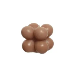 Bougie à bulles de cire avec durée de 10 heures - 6,3 cm - Couleur au choix