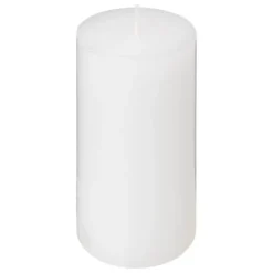 Bougie cylindrique - Hugo - 7 x 13 cm - Couleur Blanc