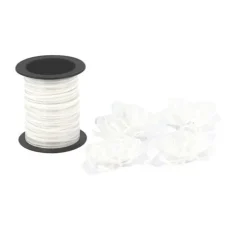 Bougie cylindrique à LED en cire - 7 x 10 cm - Couleur au choix