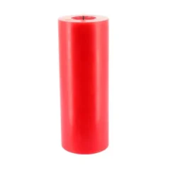 Bougie cylindrique à LED en cire - 7 x 20 cm - Couleur au choix