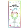 Bougie d'Anniversaire chiffre 1 Multicolore