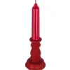 Bougie en forme de Bougeoir - Rouge