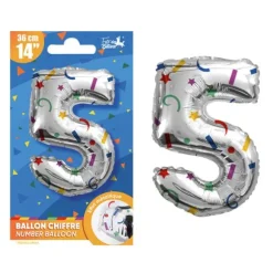 Bougie en forme de chiffre pour anniversaire - Collection Récréation Multicolore - Chiffre au choix