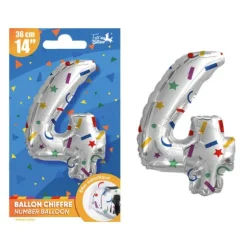 Bougie en forme de chiffre pour anniversaire - Collection Récréation Multicolore - Chiffre au choix