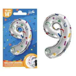 Bougie en forme de chiffre pour anniversaire - Collection Récréation Multicolore - Chiffre au choix
