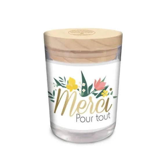 Bougie en Verre - Merci pour tout