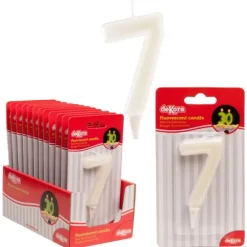Bougie Fluorescente Chiffre 7