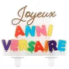 Bougie "Joyeux Anniversaire" en ballons