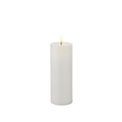 Bougie LED rustique en cire et avec timer - 15 cm - Couleur au choix