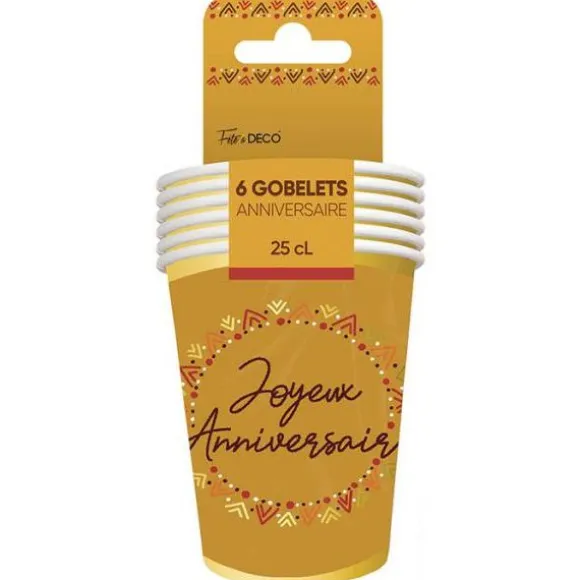 Bougie métallisée dorée pour anniversaire - 6 cm - Chiffre au choix