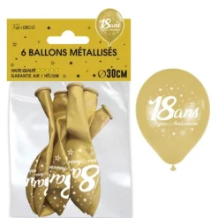 Bougie métallisée dorée pour anniversaire - 6 cm - Chiffre au choix