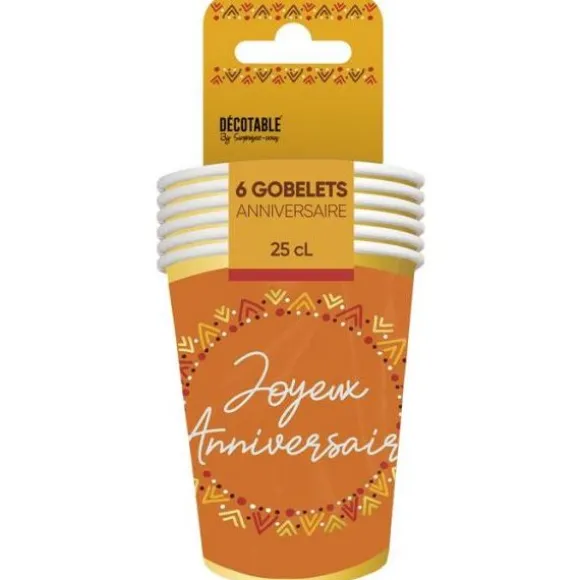 Bougie métallisée dorée pour anniversaire - 6 cm - Chiffre au choix