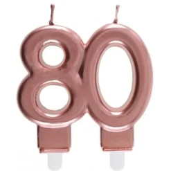 Bougie Métallisée Rose Gold - Age au Choix