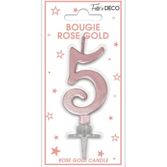 Bougie multicolore pastel en forme de chiffre - Chiffre au choix