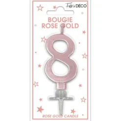Bougie multicolore pastel en forme de chiffre - Chiffre au choix