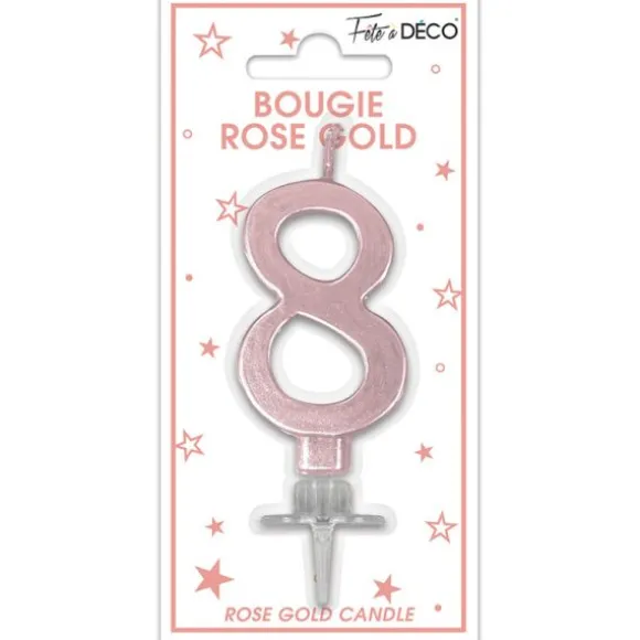 Bougie multicolore pastel en forme de chiffre - Chiffre au choix