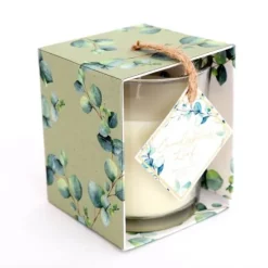Bougie parfumée dans un pot - Eucalyptus - 10 cm