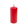 Bougie rouge décorative de 11 cm