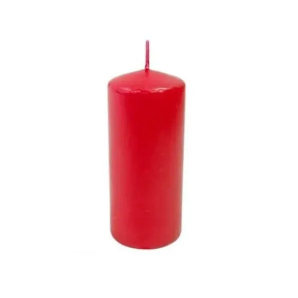 Bougie rouge décorative de 11 cm
