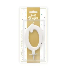10 bougies argentées avec bobèche - 7,5 cm