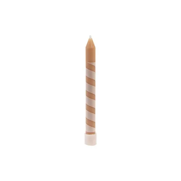 10 bougies avec bobèches - 7,8 x 0,77 cm - Collection Éclat