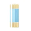 10 Bougies bleu et turquoise - 15,5 cm