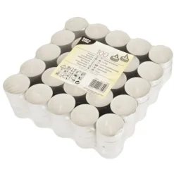 100 Bougies Chauffe-Plats - Blanc