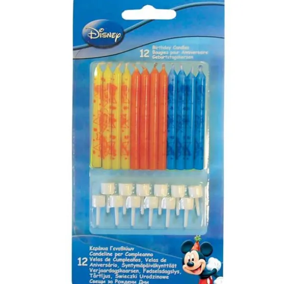 12 bougies d'anniversaire Mickey Disney®