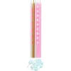 10 Bougies fines Candy Bar - Rose