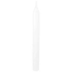 2 bougies flambeau cannelées - 2,2 x 25 cm - Couleur au choix