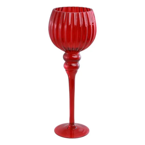 2 bougies flambeau cannelées - 2,2 x 25 cm - Couleur au choix
