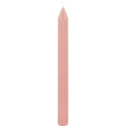 2 bougies flambeau rustiques - 2,5 x 25 cm - Couleur au choix