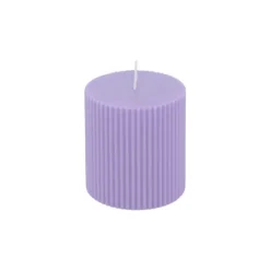 2 bougies flambeau rustiques - 2,5 x 25 cm - Couleur au choix