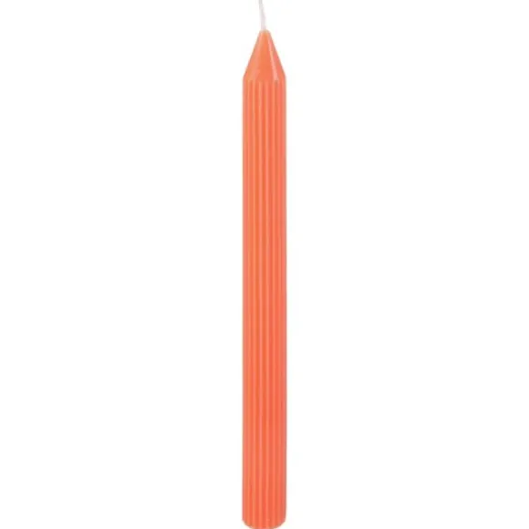 2 bougies flambeau rustiques - 2,5 x 25 cm - Couleur au choix