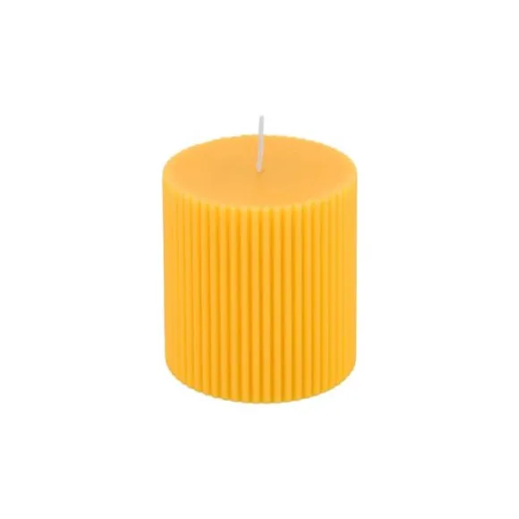 2 bougies flambeau rustiques - 2,5 x 25 cm - Couleur au choix