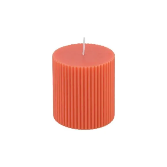 2 bougies flambeau rustiques - 2,5 x 25 cm - Couleur au choix