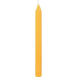 2 bougies flambeau rustiques - 2,5 x 25 cm - Couleur au choix