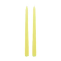 2 bougies flambeau - 2,2 x 25 cm - Couleur au choix