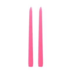 2 bougies flambeau - 2,2 x 25 cm - Couleur au choix