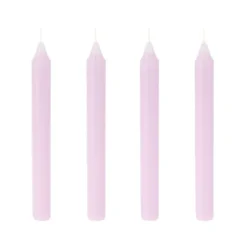 4 bougies flambeau - 2 x 20 cm - Couleur au choix