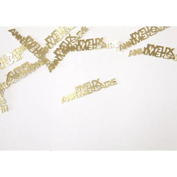 13 bougies "Happy Birthday" dorées sur pics pour décoration de gâteau d'anniversaire